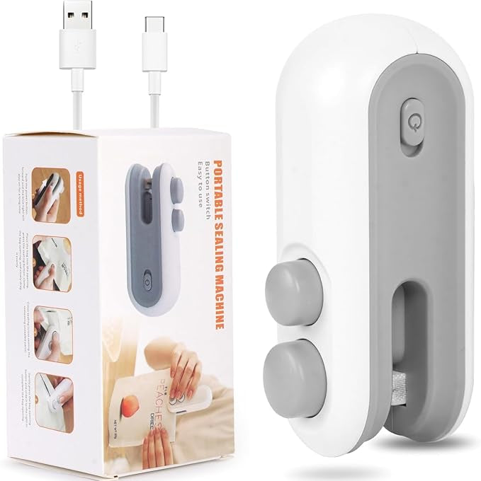 2-in-1 Portable Mini Bag Sealer & Cutter – USB Rechargeable