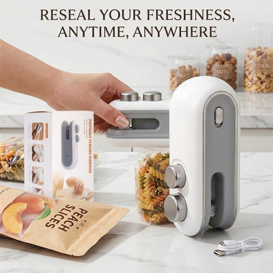 2-in-1 Portable Mini Bag Sealer & Cutter – USB Rechargeable