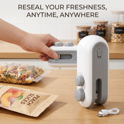 2-in-1 Portable Mini Bag Sealer & Cutter – USB Rechargeable
