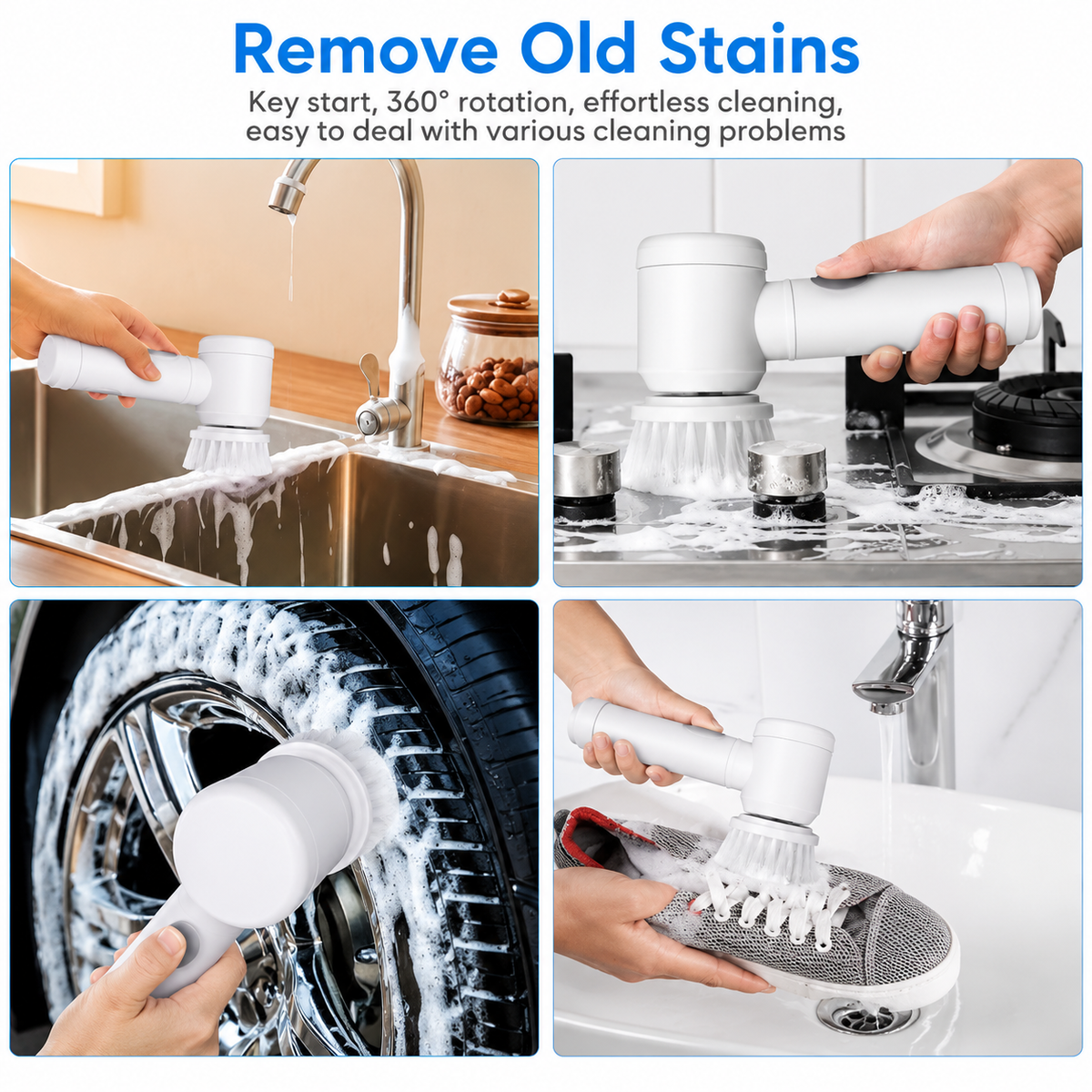 Electric Cleaning Brush  (Rechargeable & Multi-Purpose)