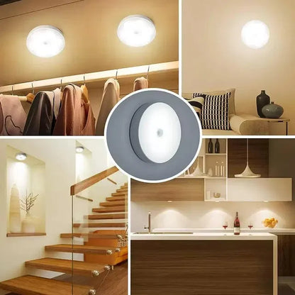 Smart Motion Sensor LED Night Light – Rechargeable & Wireless ( Pack of 2)