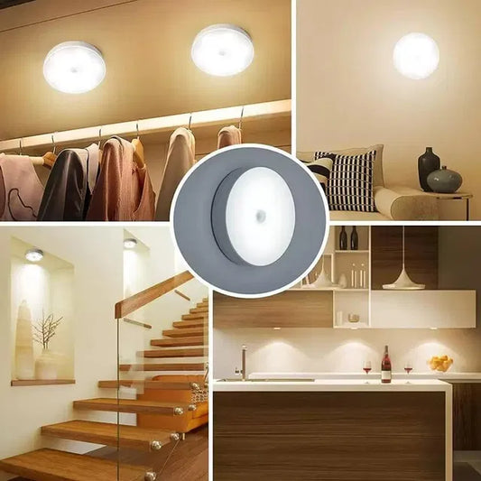 Smart Motion Sensor LED Night Light – Rechargeable & Wireless ( Pack of 2)