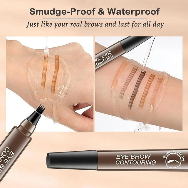 Waterproof Microblading Eyebrow Pencil – Micro-Fork Tip Applicator | Pack of 2