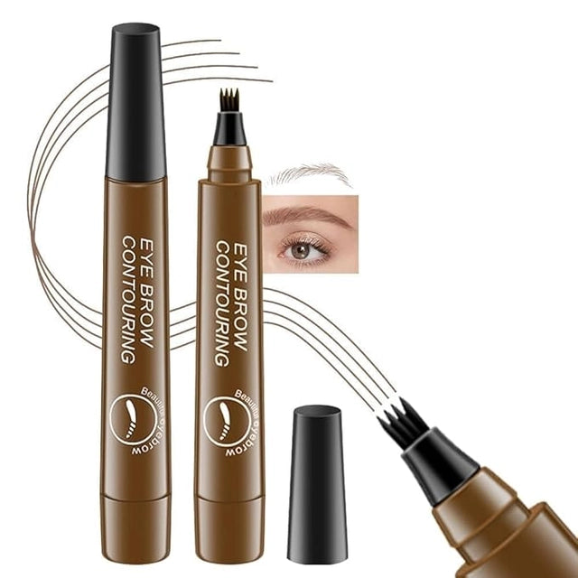 Waterproof Microblading Eyebrow Pencil – Micro-Fork Tip Applicator | Pack of 2