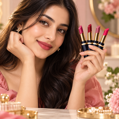 Premium Matte Lipsticks – Multicolor, Pack of 4