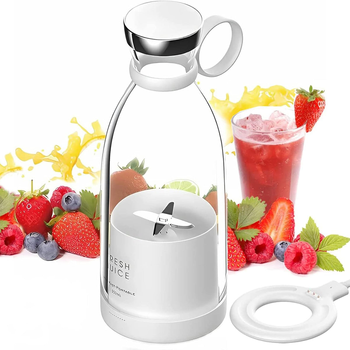 Portable Rechargeable Blender – USB Juicer for Smoothies & Shakes