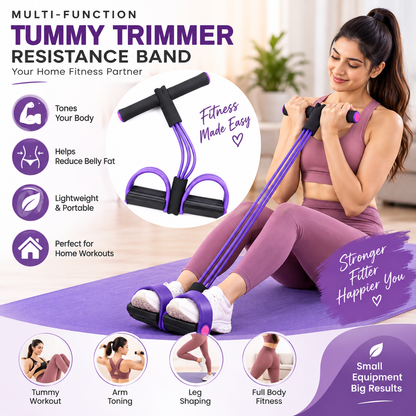 Multi-Function Tummy Trimmer – Resistance Band for Full Body Workout