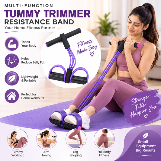 Multi-Function Tummy Trimmer – Resistance Band for Full Body Workout