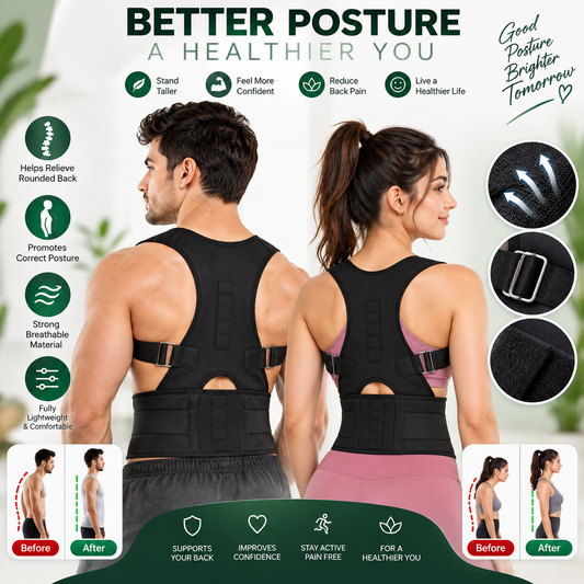 Adjustable Posture Corrector – Back Support Belt for Men & Women