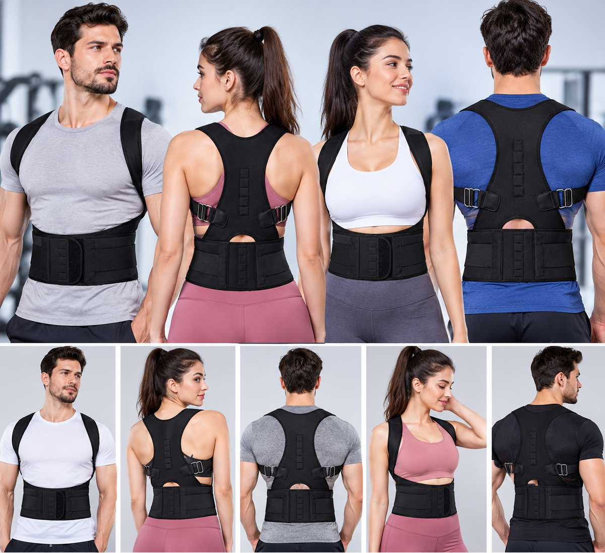 Adjustable Posture Corrector – Back Support Belt for Men & Women