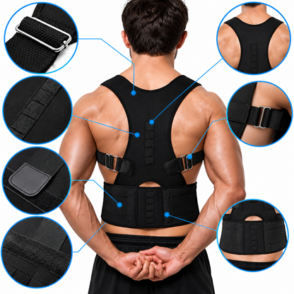 Adjustable Posture Corrector – Back Support Belt for Men & Women